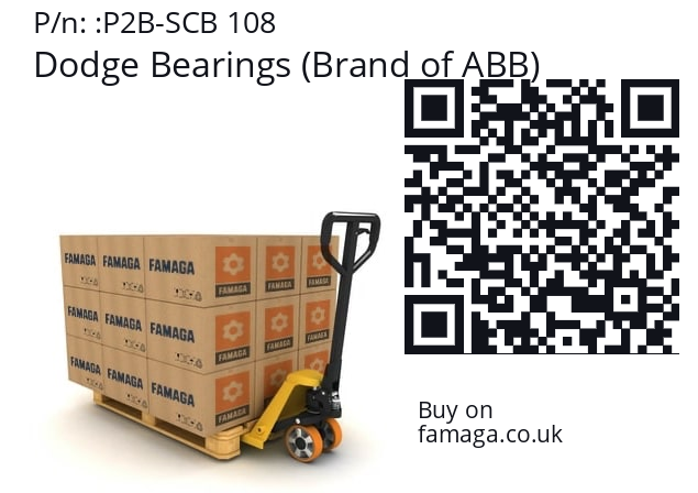   Dodge Bearings (Brand of ABB) P2B-SCB 108