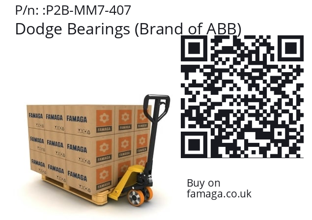   Dodge Bearings (Brand of ABB) P2B-MM7-407