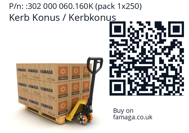   Kerb Konus / Kerbkonus 302 000 060.160K (pack 1x250)