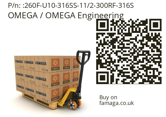   OMEGA / OMEGA Engineering 260F-U10-316SS-11/2-300RF-316S