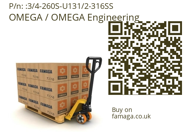   OMEGA / OMEGA Engineering 3/4-260S-U131/2-316SS