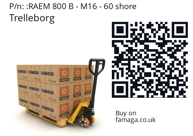   Trelleborg RAEM 800 B - M16 - 60 shore